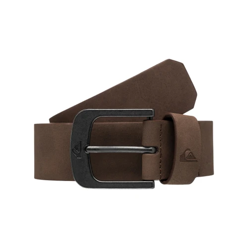Quiksilver Main Street Faux Leather Belt Mens in Chocolate