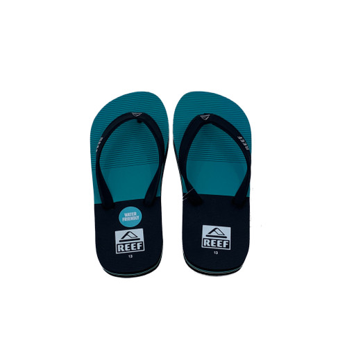 Reef Switchfoot Prints Thongs Boys in Aqua