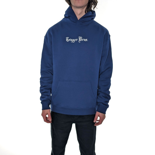 Trigger Bros TV Screen Relax Hoodie Mens in Cobalt