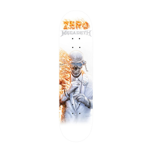 Zero x Megadeth 8.5 White Skateboard Deck
