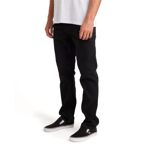 Volcom Solver Denim Jeans Mens in Black Out