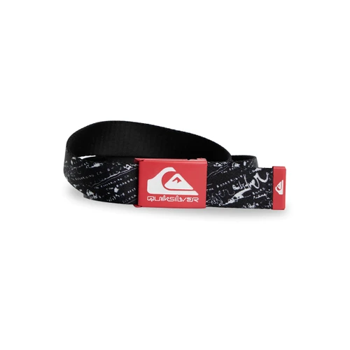 Quiksilver Principal Schwack Webbing Belt Mens in Black White