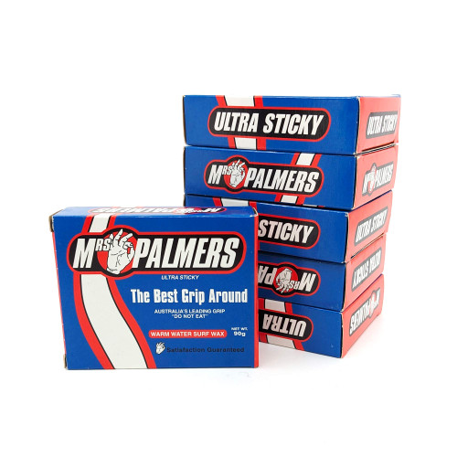 Palmers Warm 90g Surf Wax 6 Pack
