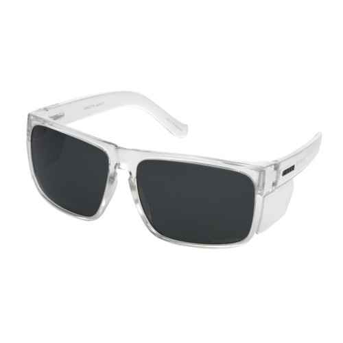Carve Vendetta Sunglasses in Safety Gloss Clear Polarised Grey