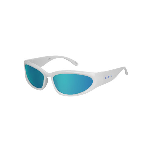 Carve Kubix Sunglasses in Gloss White Grey Blue Iridium