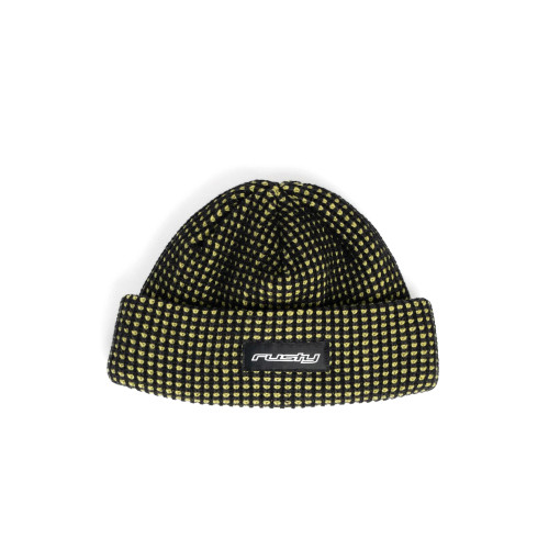 Rusty Slinger Thinsulate Beanie Mens in Black Sulphur