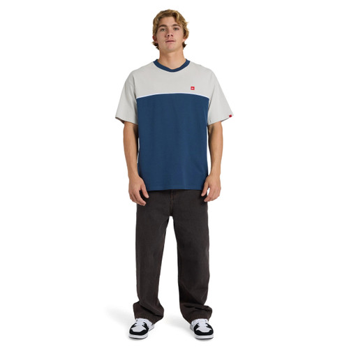 Quiksilver Crossing Tee Mens in Dark Denim