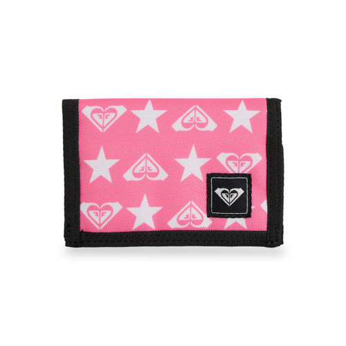 Roxy Small Beach Bi-Fold Wallet in Pink Carnation Super Star