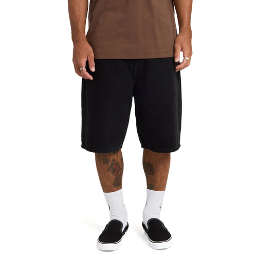 Volcom Billow Denim Shorts Mens in Black