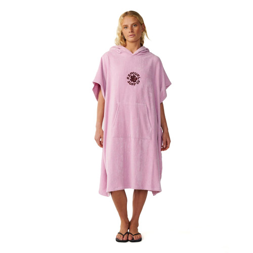 Rip Curl Icon Hooded Towel Womens in Mauve