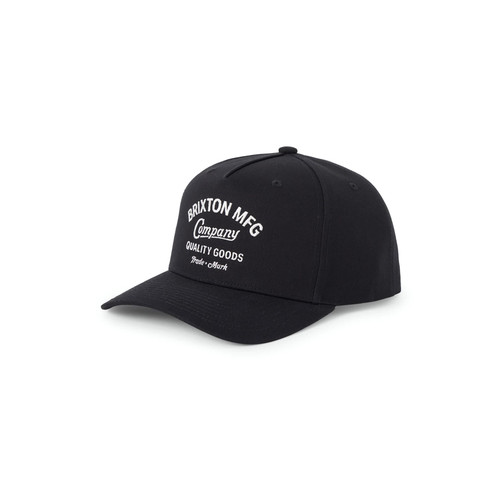 Brixton Stratton Snapback Cap Mens in Black