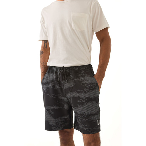 Brixton Journey Active Short Mens in Black Camo