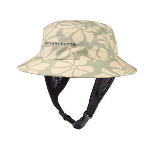 Ocean And Earth Bingin LW Soft Peak Surf Hat in Sage Flower