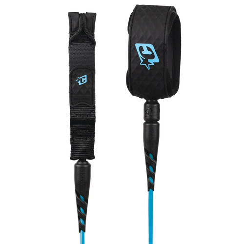 Creatures of Leisure Reliance Lite Duty 5ft Leash in Cyan Twist Black