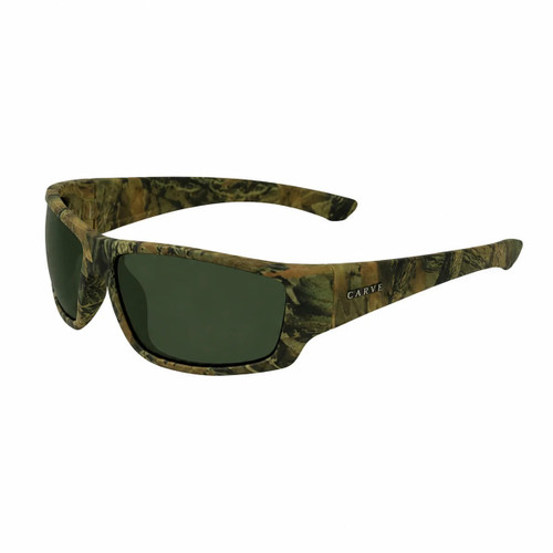 Carve Moray Sunglasses in Matte Camo Frame Grey Green G15 Polarised