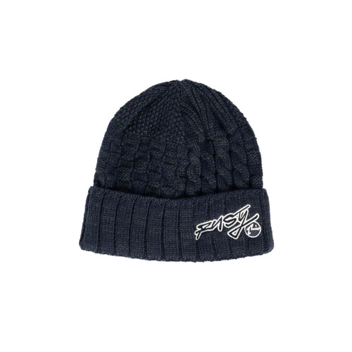 Rusty Ice Wave Beanie Mens in Navy Blue
