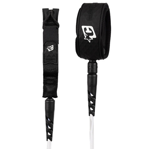 Creatures Of Leisure Reliance Medium Duty 6ft Leash in Clear White Twist Black