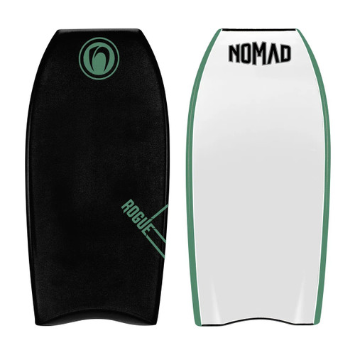Nomad Rogue Zed Core 43in Bodyboard in Black Steel Green White