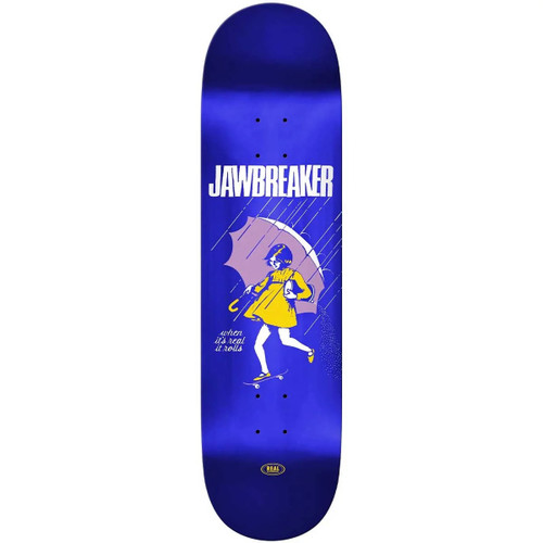 Real x Jawbreaker Blue Foil 8.25 Skateboard Deck