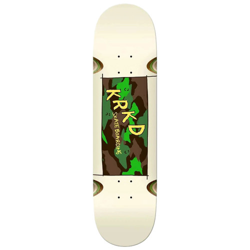 Krooked Team Kamo 8.06 White Skateboard Deck