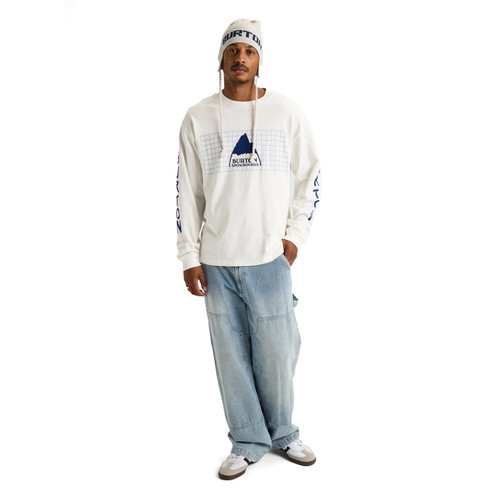 Burton 50th 80s Squared Long Sleeve Tee Mens in Stout White