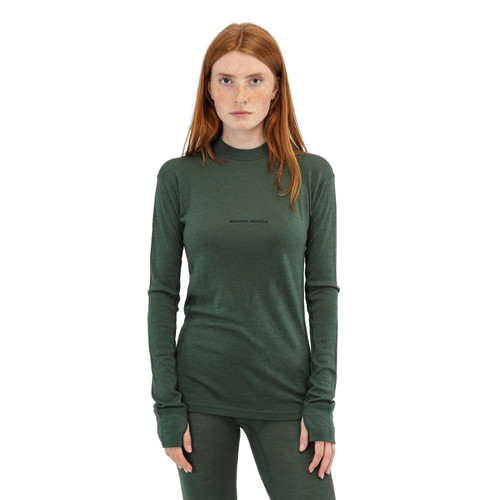 Beyond Medals Merino Baselayer Top in Green