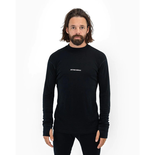 Beyond Medals Merino Baselayer Top in Black