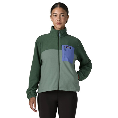 Patagonia Micro D Patch Pocket Jacket Womens in Cover Green
