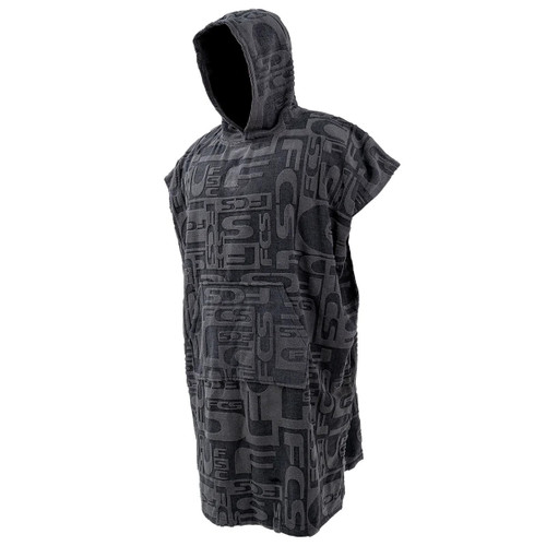 FCS Poncho Towel in Jacquard Charcoal