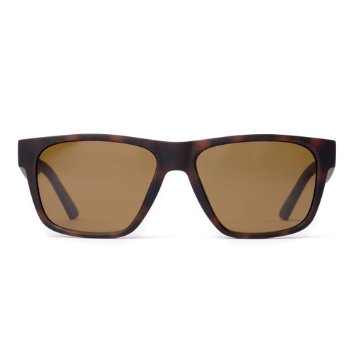 Otis High Tide Sunglasses in Matte Dusty Tortoise Brown Polarised