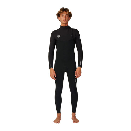 Rip Curl Elasto 3x2 Zip Free Steamer Mens in Black