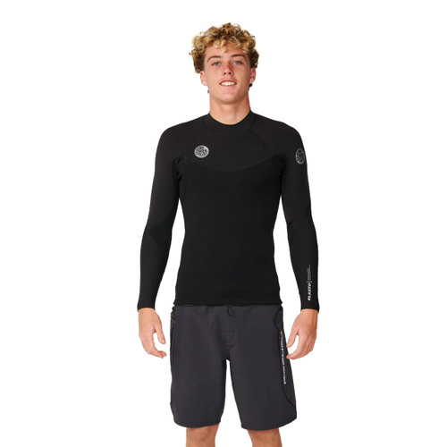 Rip Curl Elasto 1.5MM Long Sleeve Wetsuit Jacket Mens in Black