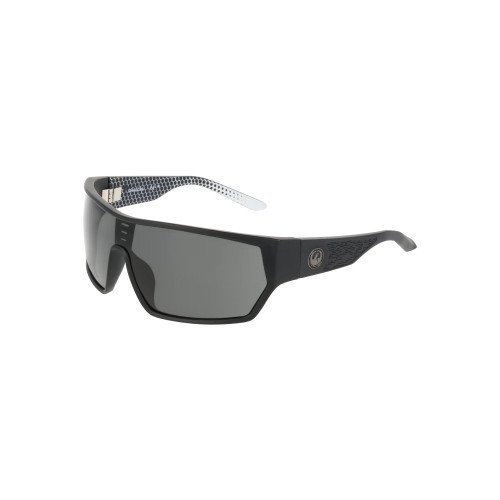 Dragon Havoc Sunglasses in Matte Black Geo Trad Lumalens Smoke