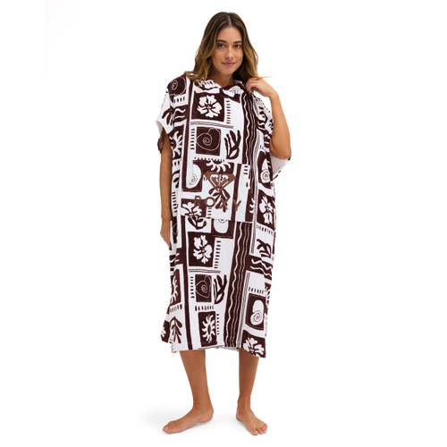 Roxy Stay Magical Printed Hooded Towel Womens in Java