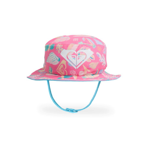 Roxy Teenie Weenie Ocean Lover Beach Hat Girls in Pink Carnation Ocean