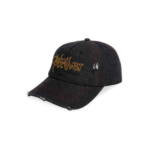 Quiksilver Altered 5 Panel Cap Mens in Black Denim