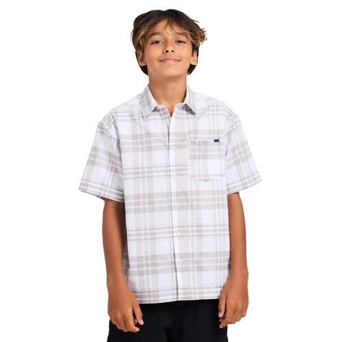Quiksilver Campaign Short Sleeve Shirt Boys in Gray Violet