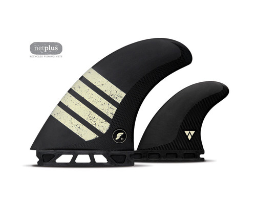 サーフィン・ボディボード futures Machado Twin+1 BLACKSTIX3.0 Futures Fins - Machado Twin +1- Twin - PureGlass