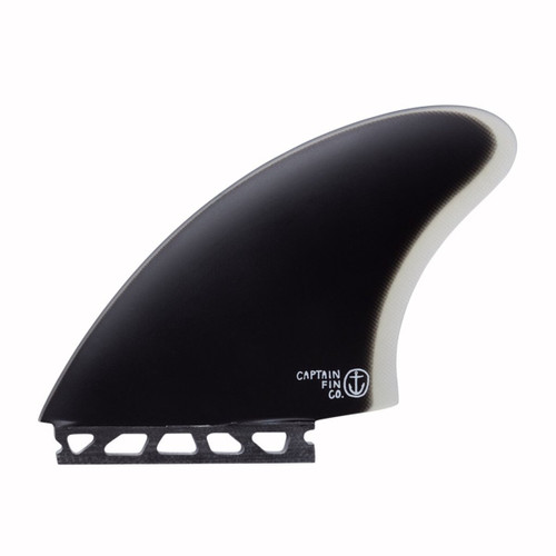 Captain Fin Co Keel Fin Set Single Tab in Black