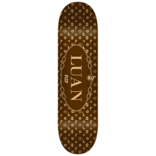 Flip Oliveira Monogram 8.0 Skateboard Deck in Brown