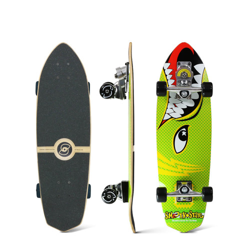 Smoothstar Barracuda Yellow 30in Skateboard Complete