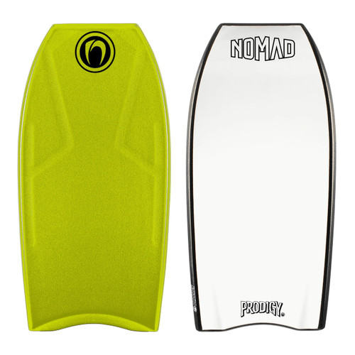 Nomad Prodigy PE Cres 42in Bodyboard in Electric Lemon White