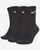 Nike SB Everyday Lightweight Crew Sock 3 Pack Mens in Black White