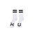 Polar Skate Co Happy Sad Socks 39-42 in White