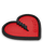 Crab Grab Mega Heart Stomp Pad in Red Black