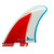 FCS II Mark Richards Freeride PG Twin Fins in Blue Red White
