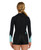 Oneill 2MM Bahia Long Sleeve Mid Springsuit Girls in Black Black Aqua