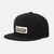 Brixton Steadfast HP Snapback Cap Mens in Black