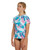 Oneill Bahia Rashvest Tee Girls in Wavedye