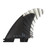 FCS II Reactor PC Carbon Large Thruster Fin Set in Black Charcoal